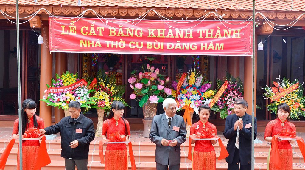 Lễ khánh thành nhà thờ cụ Bùi Đăng Hàm