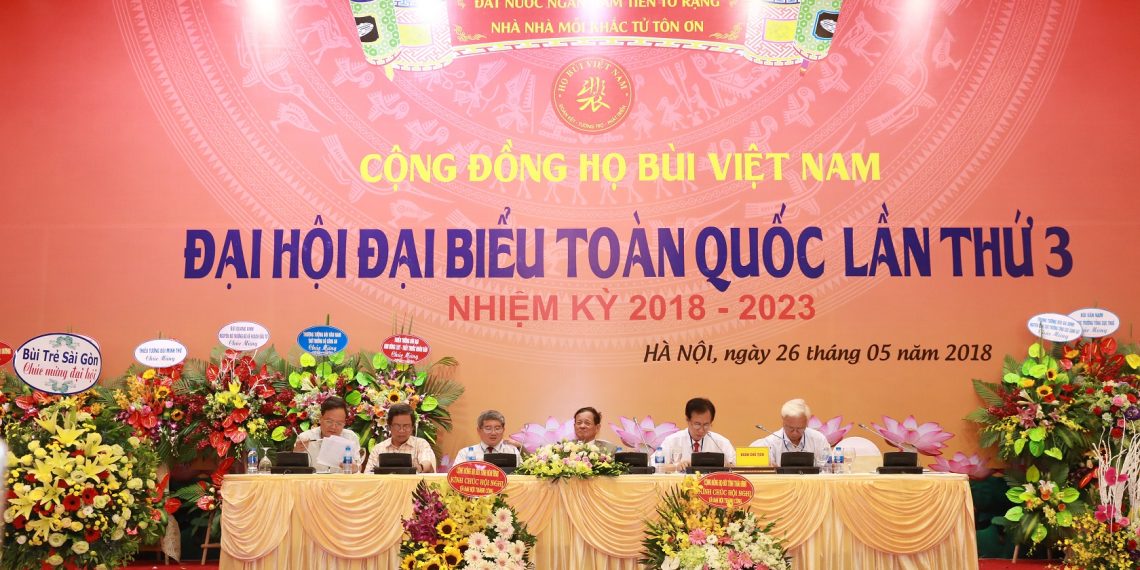 DIỄN VĂN KHAI MẠC ĐẠI HỘI ĐẠI BIỂU TOÀN QUỐC CỘNG ĐỒNG HỌ BÙI VIỆT NAM LẦN THỨ III