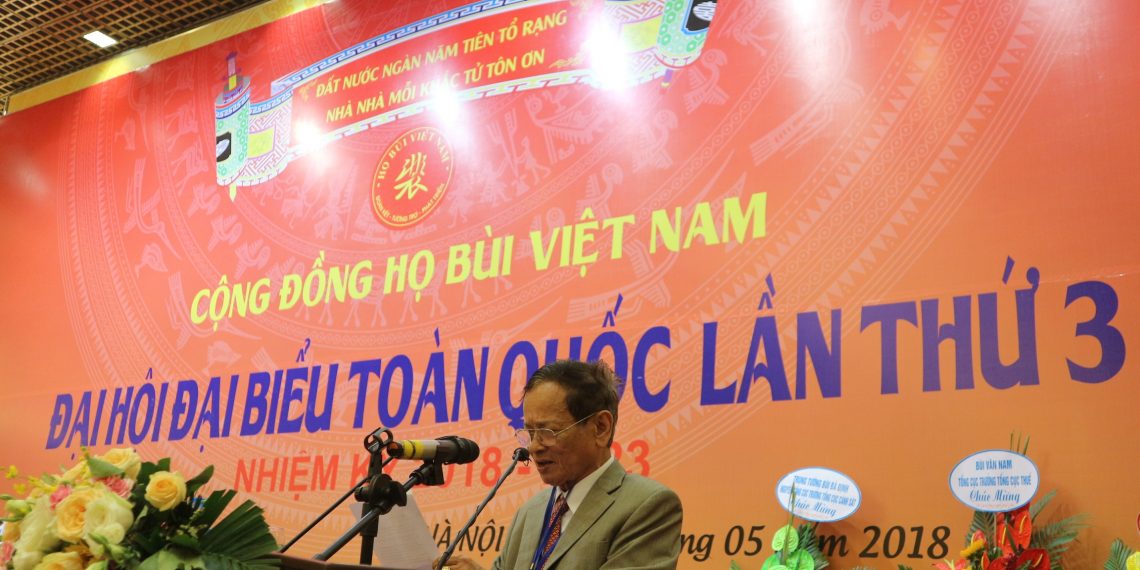 DIỄN VĂN BẾ MẠC ĐẠI HỘI ĐẠI BIỂU TOÀN QUỐC CỘNG ĐỒNG HỌ BÙI VIỆT NAM LẦN THỨ III