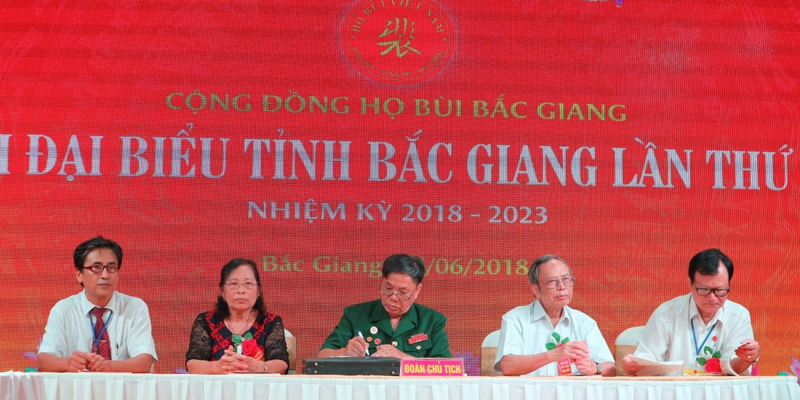 Đại hội Đại biểu Cộng đồng họ Bùi tỉnh Bắc Giang lần thứ nhất